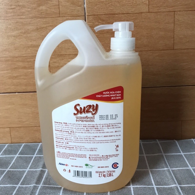 Nước rửa bát Suzy tinh chất quế 2,1kg