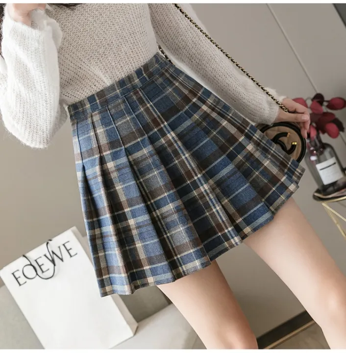 plaid skirt lazada