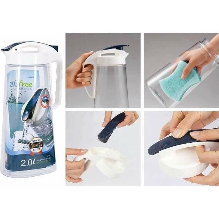 [HCM]Bình đựng nước nhựa Tritan Lock&Lock Bisfree One Touch 16L/2L