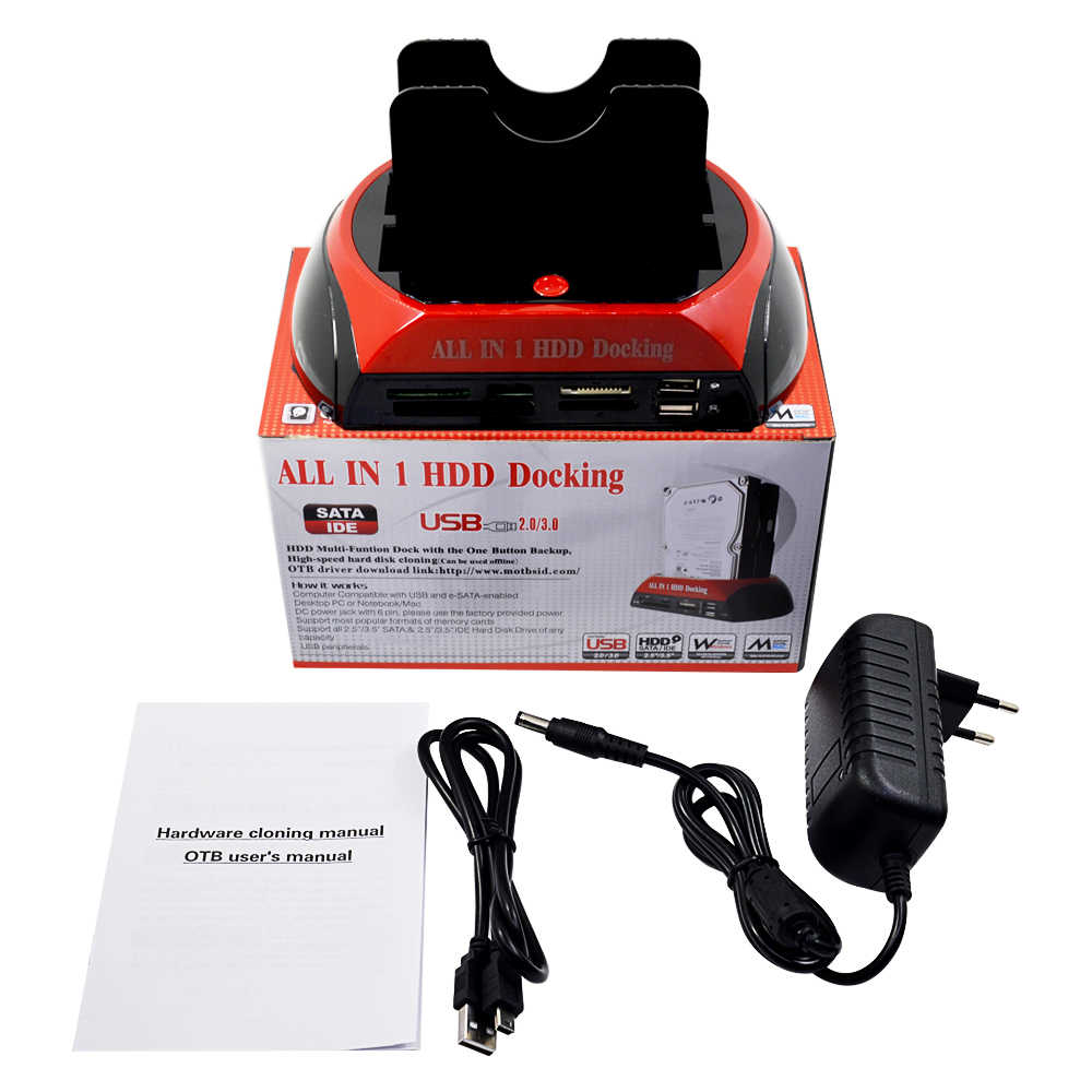 Đầu đọc ổ cứng sata 3.5inch và 2.5inch và thẻ nhớ, usb all in one - đầu đọc ổ cứng sata