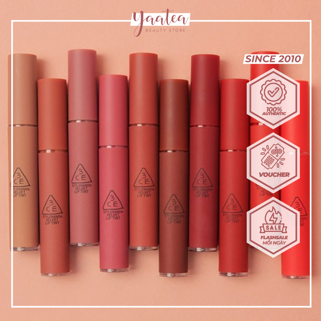 [CHÍNH HÃNG] Son Kem 3CE Velvet Lip Tint