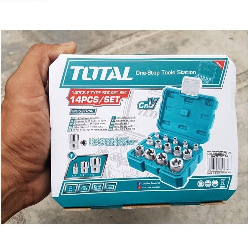 Bộ 14 đầu tuýp loại E Total THKTETS0114