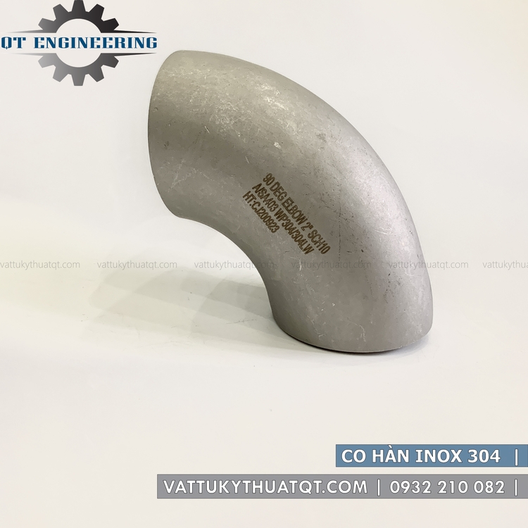 Co Hàn 90 Độ Inox 304 - SCH10 | VATTUKYTHUATQT.COM