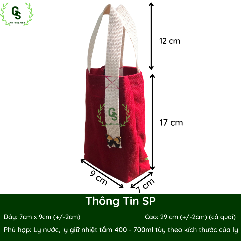 [HCM]Túi Đựng Ly Nước Ly Giữ Nhiệt