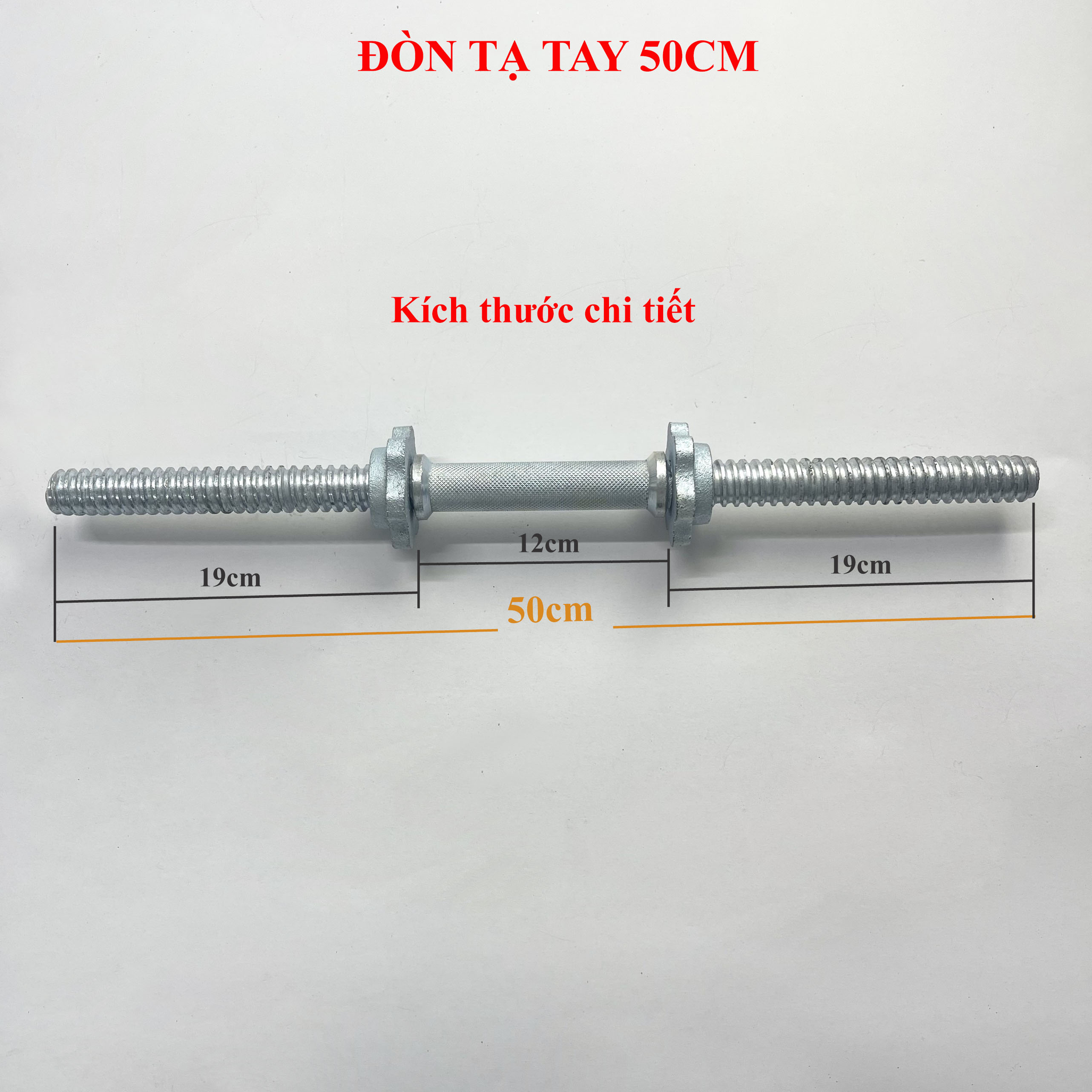 Đòn tạ tay 35cm, 50cm, phi 25 (1 chiếc)