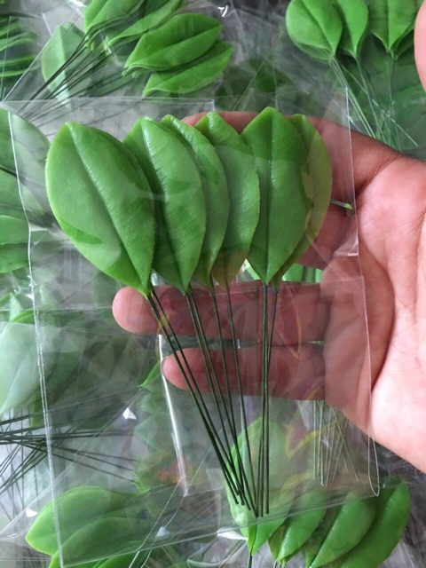 Clay Flower Leaves / Apricot Leaves / Clay Apricot Leaves 25K/10 Pieces