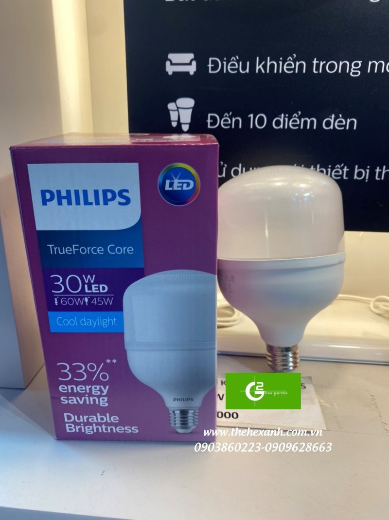 [HCM]Bóng Led trụ Philips Tforce Core HB 30W E27 Gen3