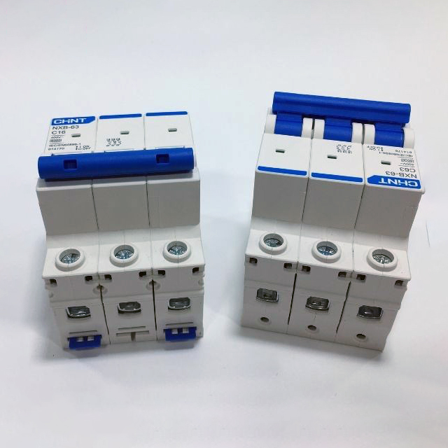 Aptomat MCB 3 pha chint NXB-63 6A/10A/16A/20A/25A/32A/40A/50A/63A ( hàng chính hãng ) TBD36