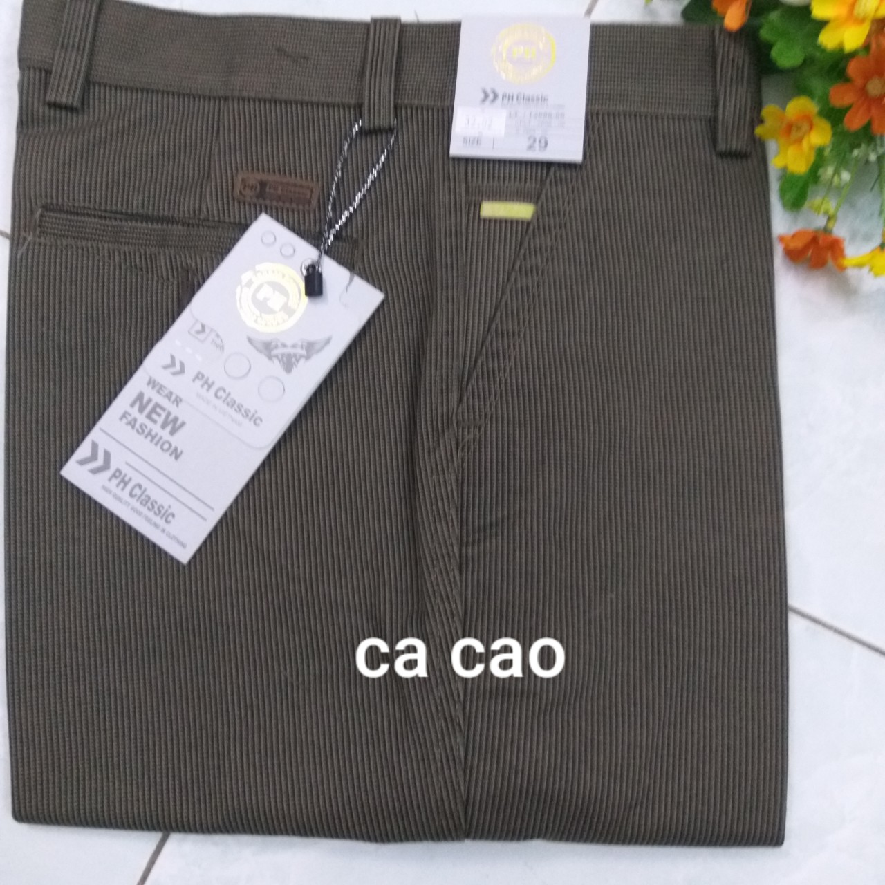 [HCM]Quần kaki trung niên caro MK032