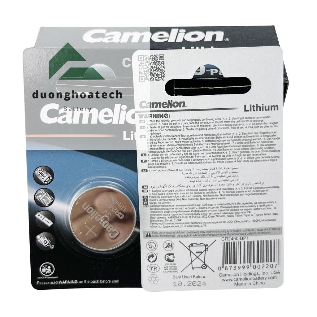 [HCM]Pin CR2450 Camelion Lithium 3V Chính Hãng