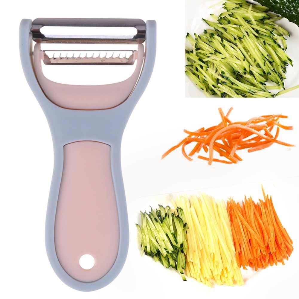Dụng cụ nạo củ quả 2 lưỡi, cán nhựa lưỡi inox
