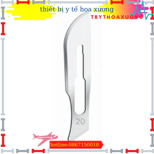 Lưỡi dao mổ kiato số 20 dùng cho cán dao số 3