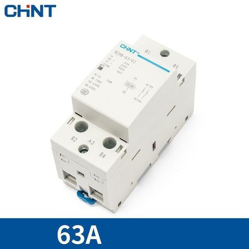 Khởi đông từ 1 pha CHINT NCH8 63A/220V (Trắng)
