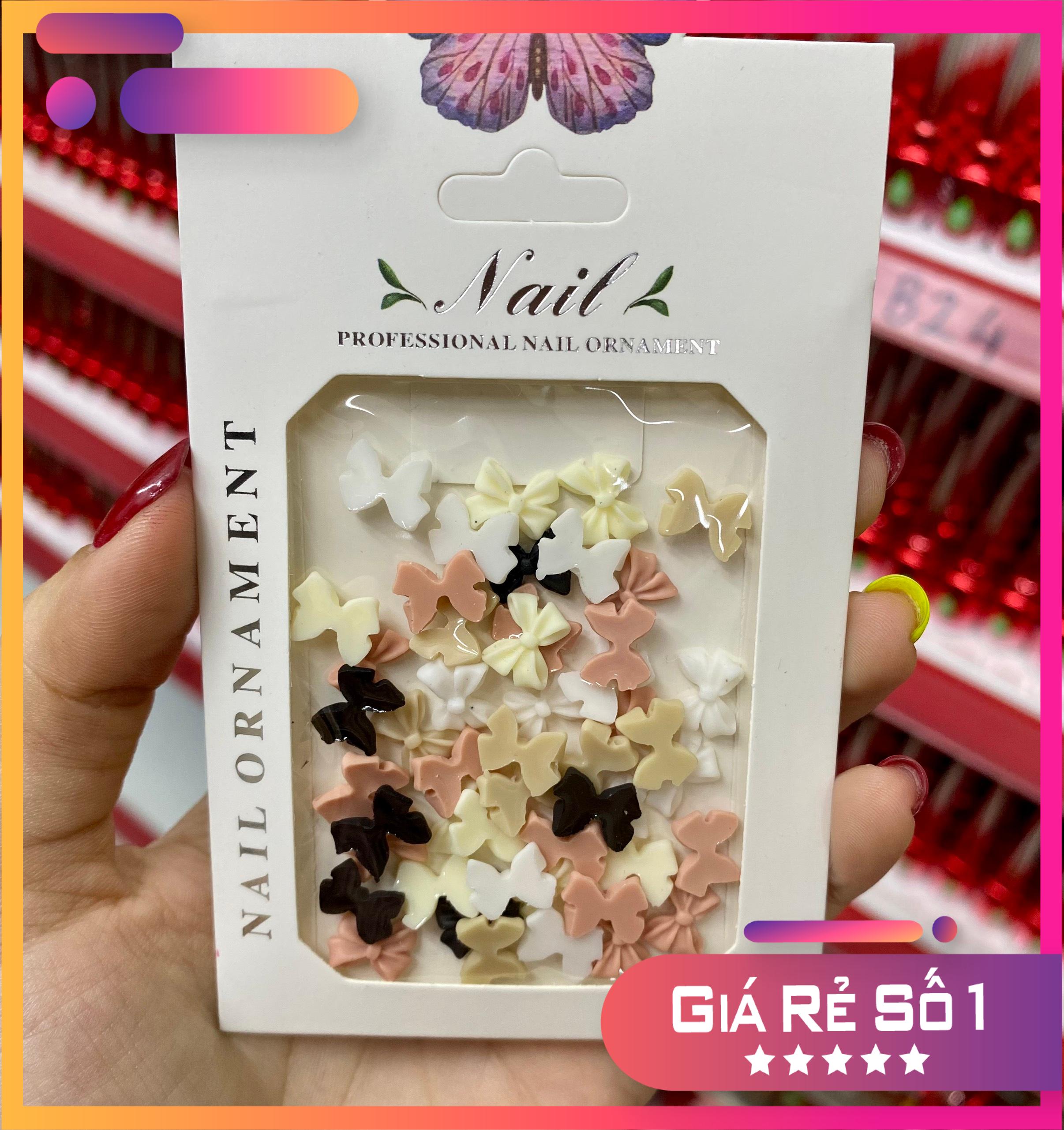 Chram gắn móng nơ ,táo , bướm Hot - Mini Nail