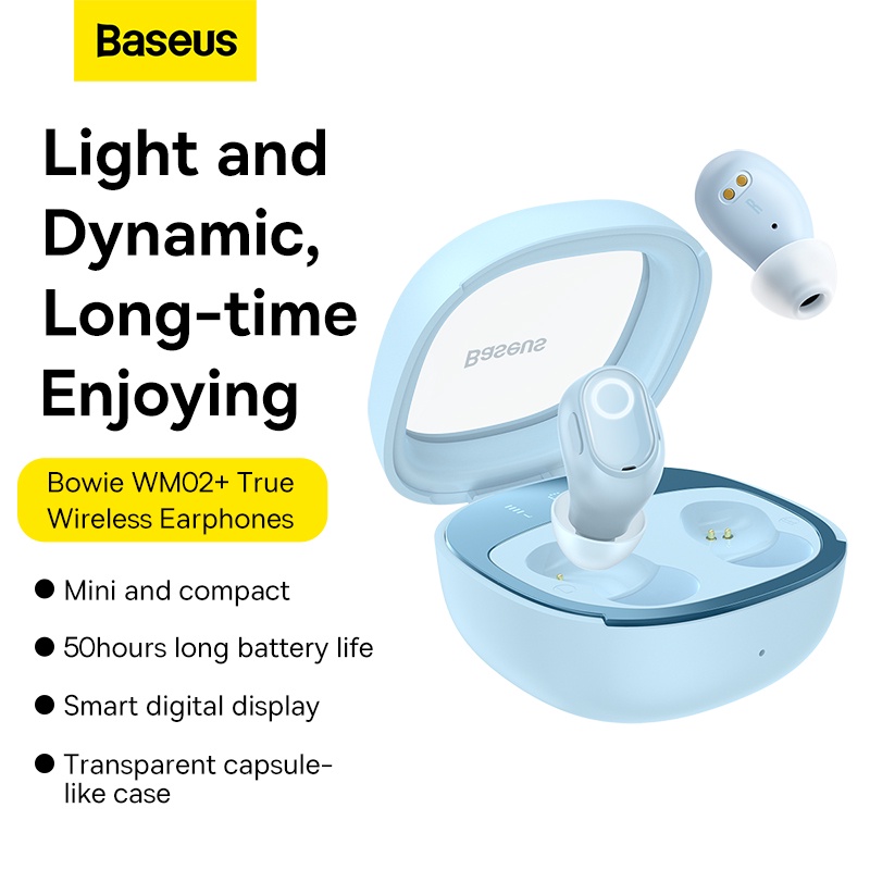 Tai Nghe Bluetooth Baseus Bowie WM02 Plus True Wireless Earphones