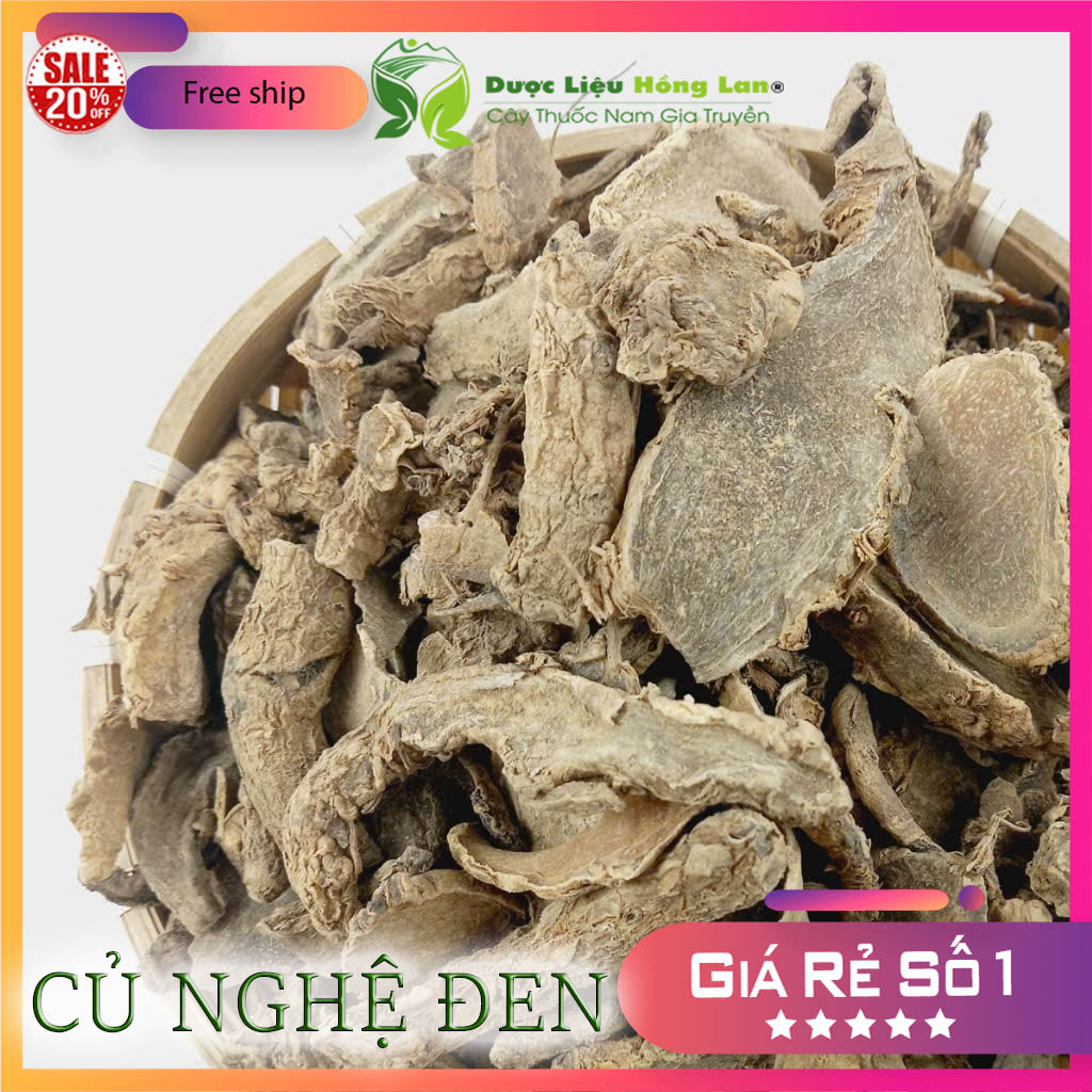 Củ Nghệ Đen khô sắt lát 500gram
