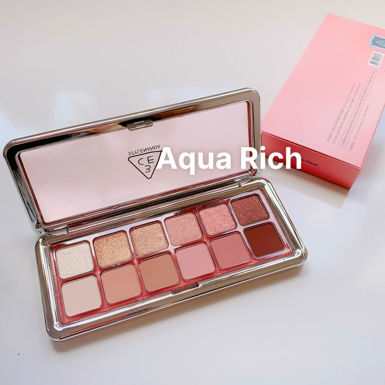 Bảng Phấn Mắt 12 Ô 3CE NEW TAKE EYESHADOW PALETTE [Motion Frame - Raw Neutrals - Creative Filter - Cheery - Purely]