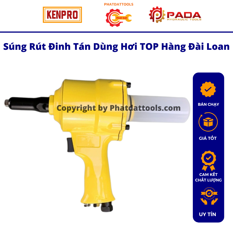 Máy rút đinh tán,đinh rive dùng hơi top-made in taiwan
