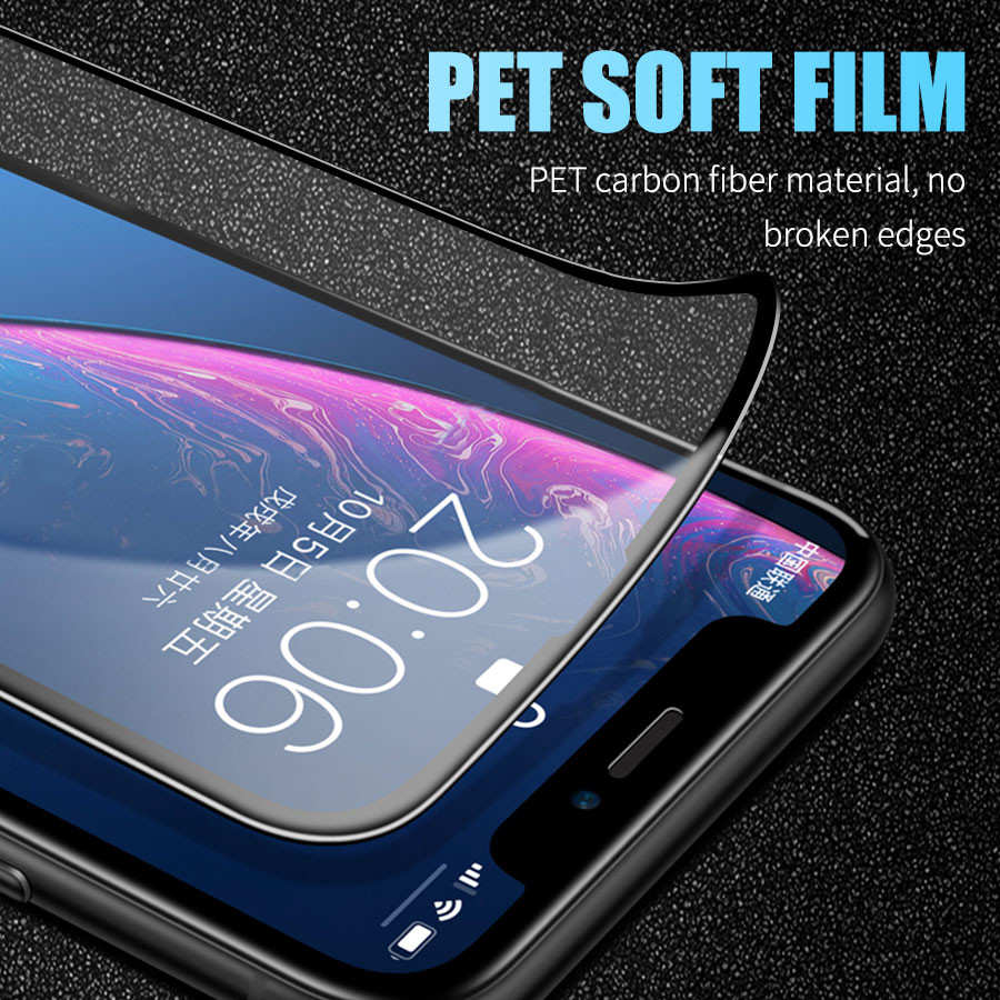 11D Kính Cường Lực Gốm Dẻo Không Bao Giờ Vỡ Cho iPhone 13 Pro max 13 mini 12 11 Pro Max X XS XR 6 6s 7 8 Plus SE 2020 Miếng Dán Màn Hình AG Chống Vân Tay