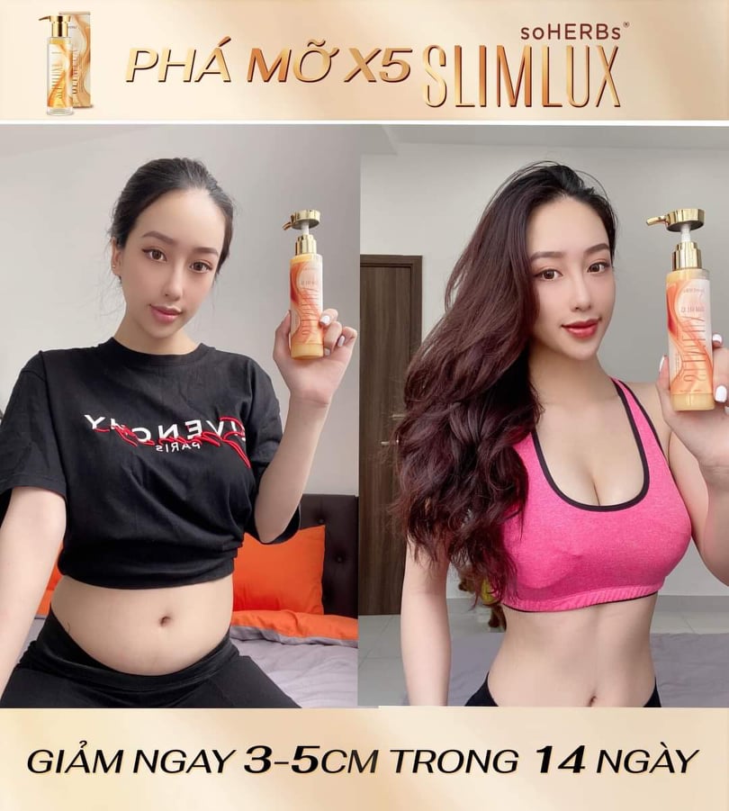 [HCM]Gel tan mỡ x5 Slim Lux Soherbs 200ML