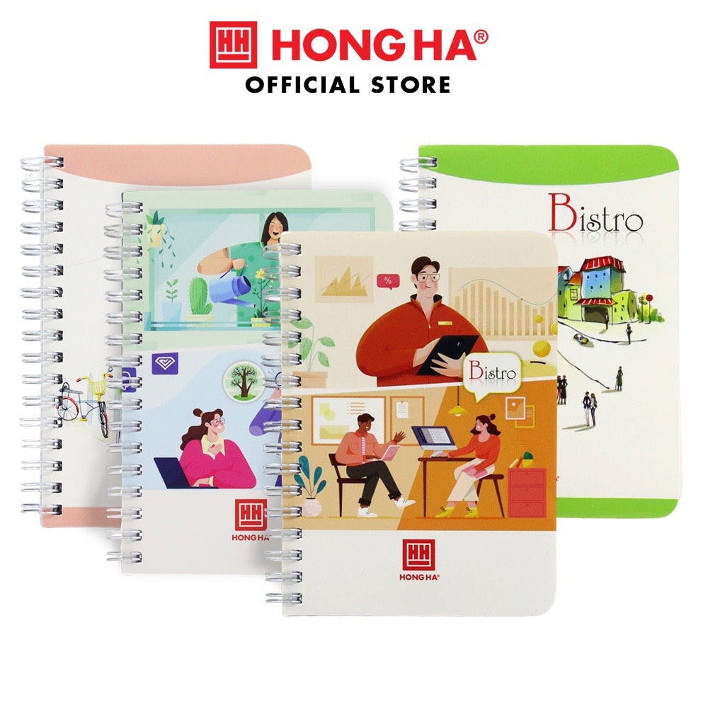 Sổ Lò Xo Dọc Bistro A6 200 Trang 2836 ( Hình Ngẫu Nhiên )
