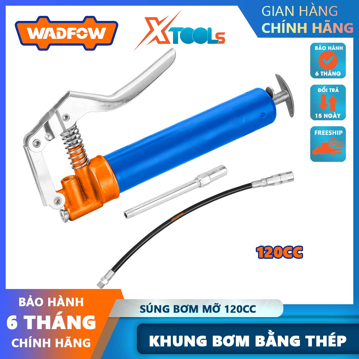 Wgg1412 120cc wgg1412 120cc grease pump gun stainless steel and aluminum casting grease pump tube, 2500-4500psi