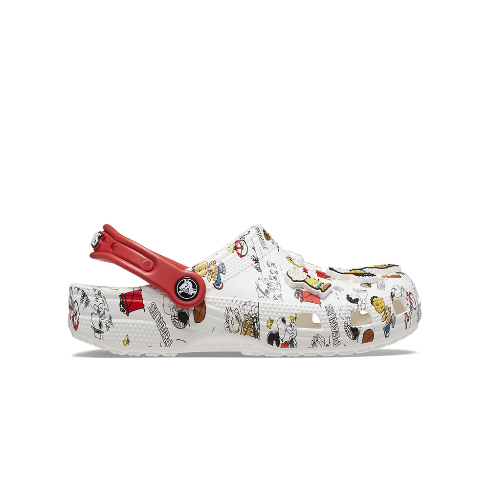 Giày Clog Unisex Crocs Peanuts Classic - White
