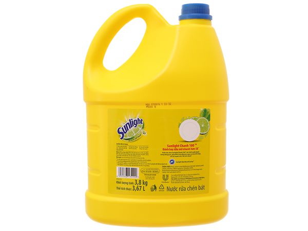 Nước Rửa Chén Sunlight Chanh - 3.8kg
