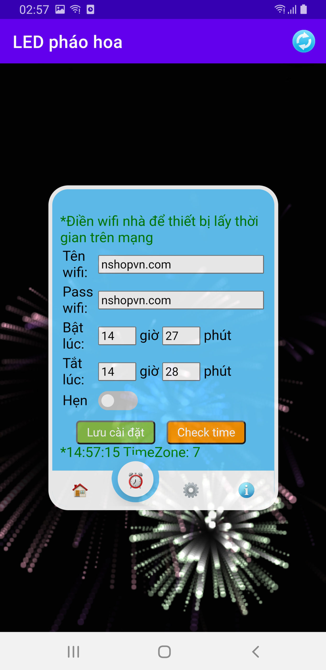 Mạch âm thanh led phao hoa Minh Khang