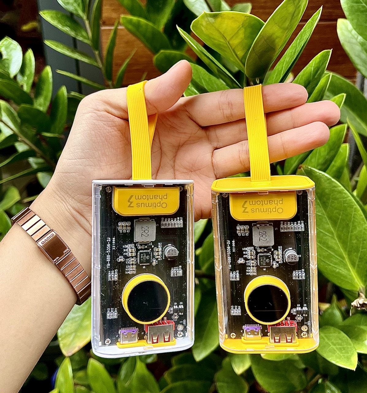 Pin sạc dự phòng trong suốt byz w89 10000mah pd 22.5w