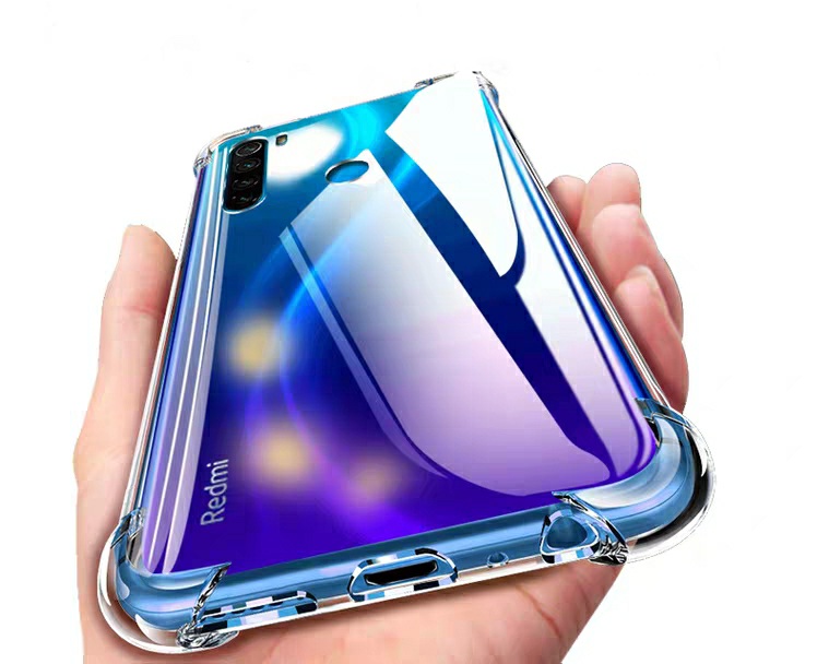 Ốp lưng Xiaomi Redmi Note 8 dẻo trong suốt lồi 4 góc hạn chế ố vàng chống va đập mạnh