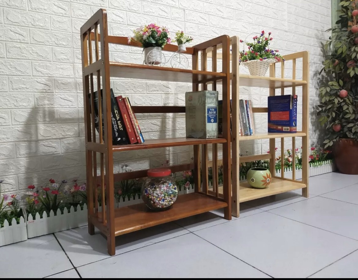 Kệ Gỗ Đa Dụng 4 Tầng Rộng 80cm (Nâu)