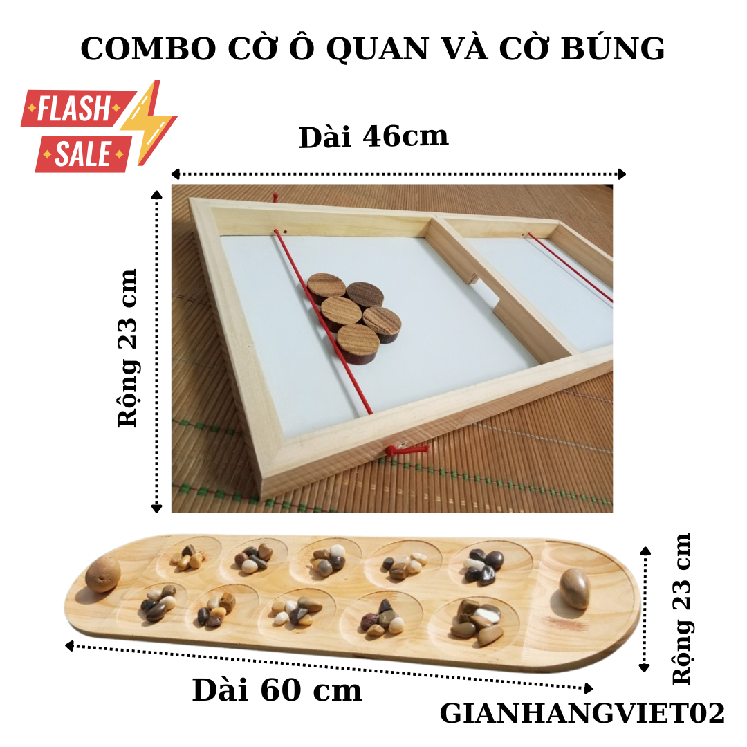 Combo bộ cờ ô quan và cờ búng