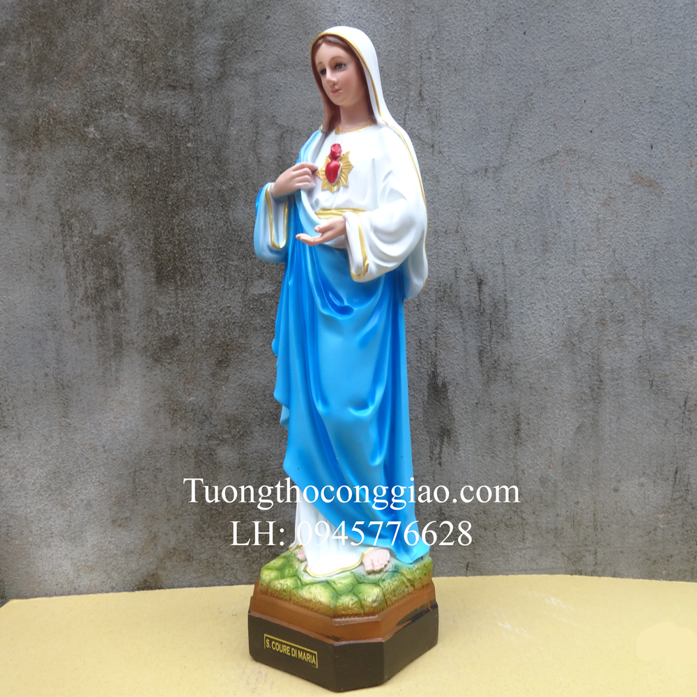 Tượng Đức Mẹ Trái Tim (Mẹ Trái Tim) 50cm