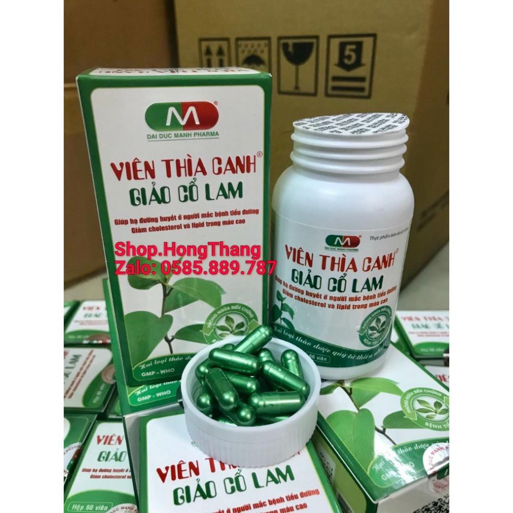 Viên uống VIÊN THÌA CANH GIẢO CỔ LAM giảm đường, giảm mỡ trong máu, cao huyết áp cho người mắc bệnh tiểu đường