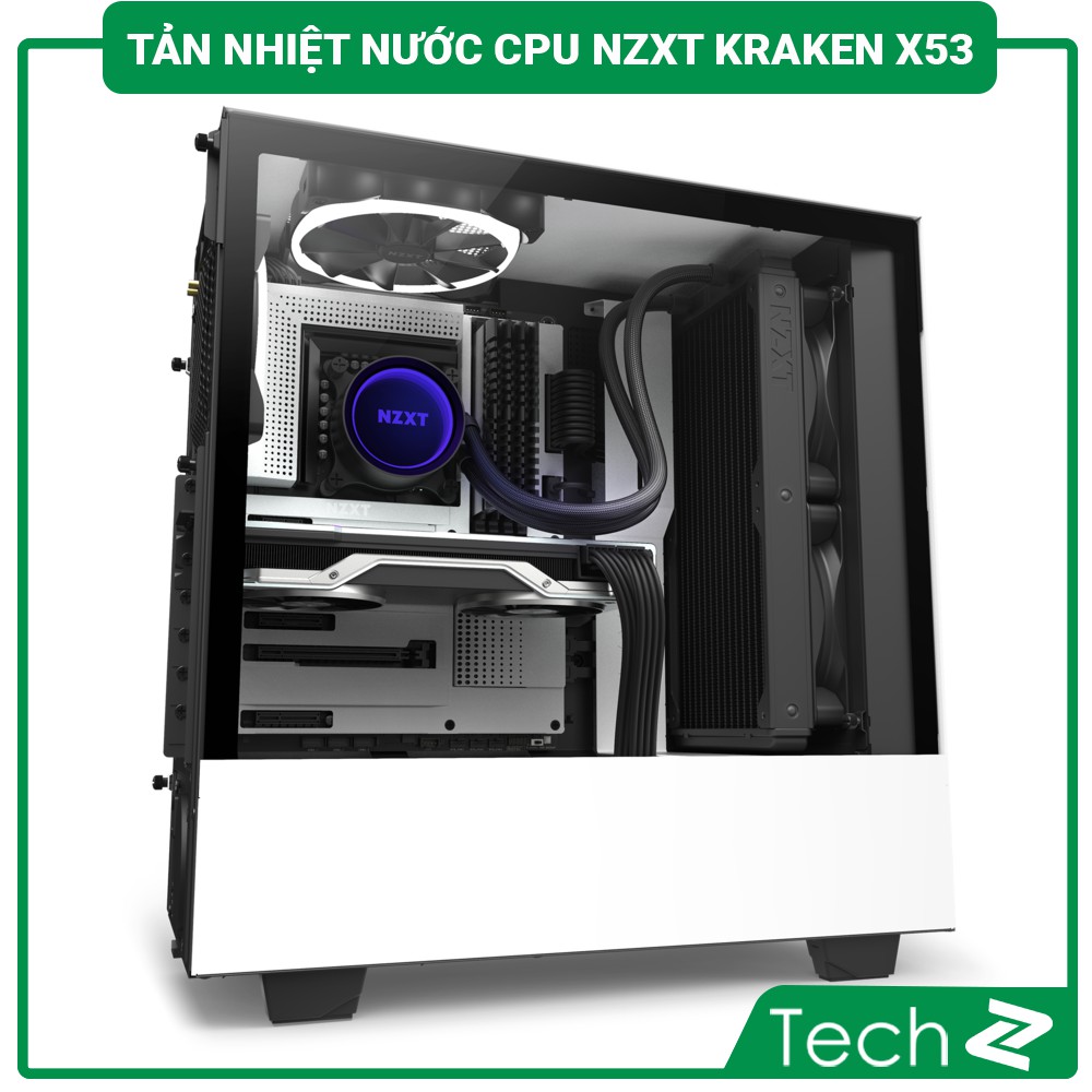 [FREESHIP MAX] Tản nhiệt nước CPU NZXT Kraken X53 RGB (Black/White)