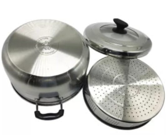 NỒI HẤP 2 ĐÁY HOÀNG GIA INOX 304