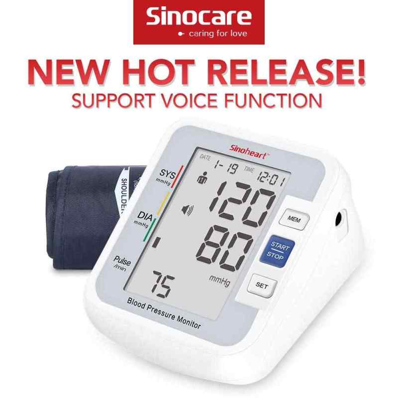 Máy đo huyết áp điện tử bắp tay Sinocare Sinoheart BA-801 (Bảo hành 3 năm 1 đổi 1) nhập khẩu