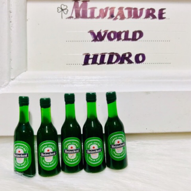 combo 2pcs Chai bia mini dùng cho nhà búp bê - Mini food - Decor chụp hình chất lượng sản phẩm đảm bảo và cam kết hàng đúng như mô tả