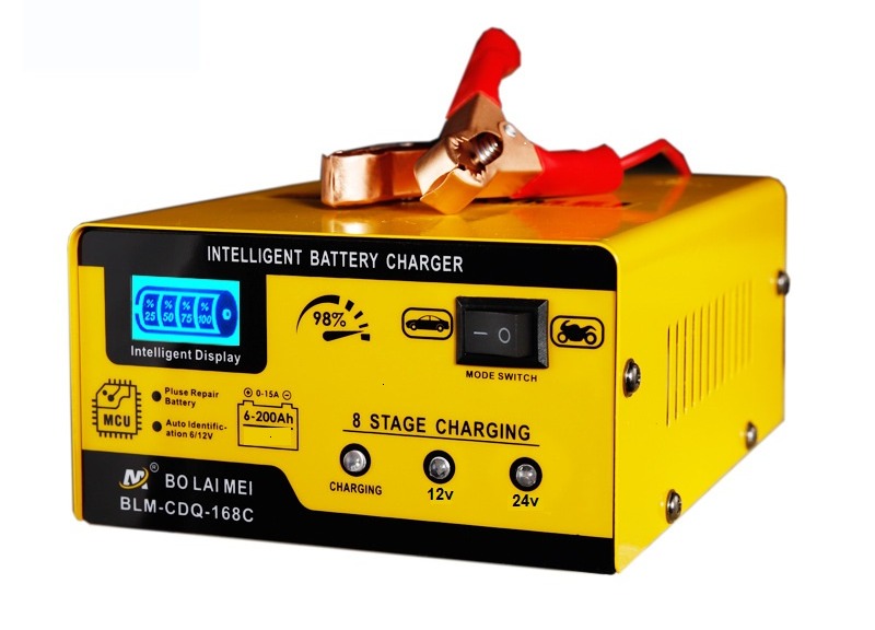 Sạc bình acquy ô tô 6v 12v 24v - 200ah tự động ngắt khi đầy
