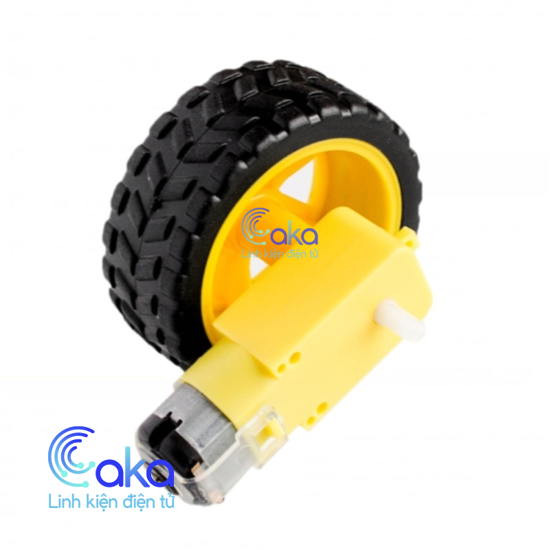 Động cơ giảm tốc vàng V1 1:48 làm xe dò line, DIY robot