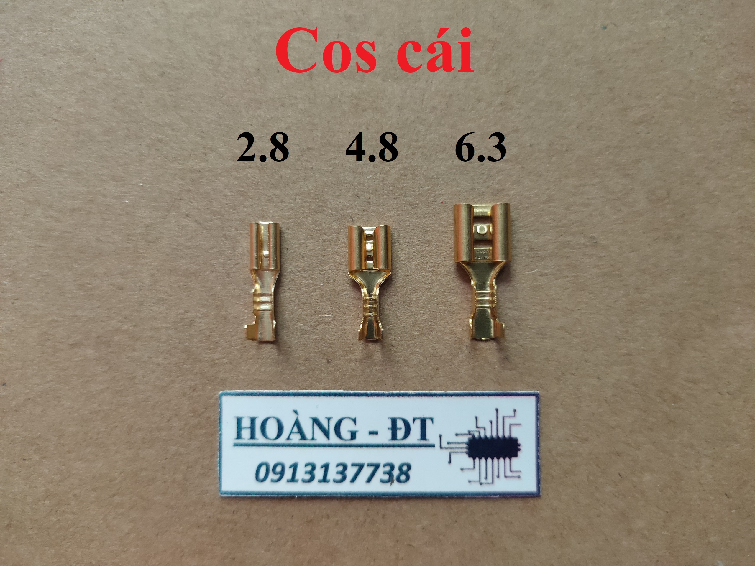 Đầu cos trơn đực-  cái 2.8 4.8 6.3