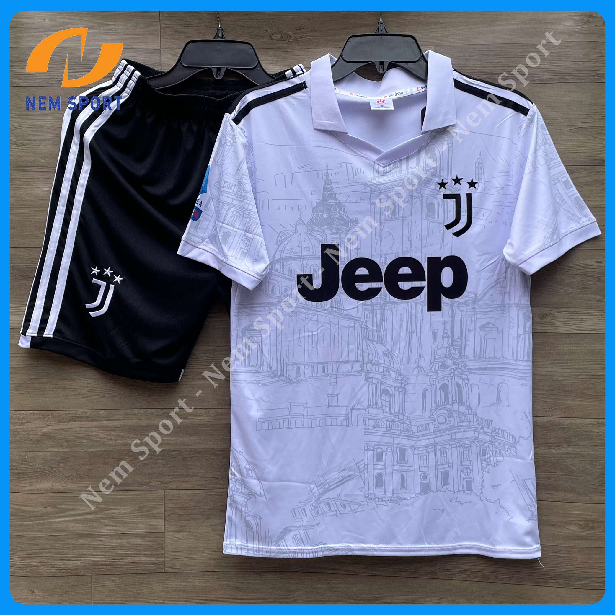 Quần Áo Đá Bóng CLB Juventus Màu Trắng Sân Nhà Mùa Giải 24/25