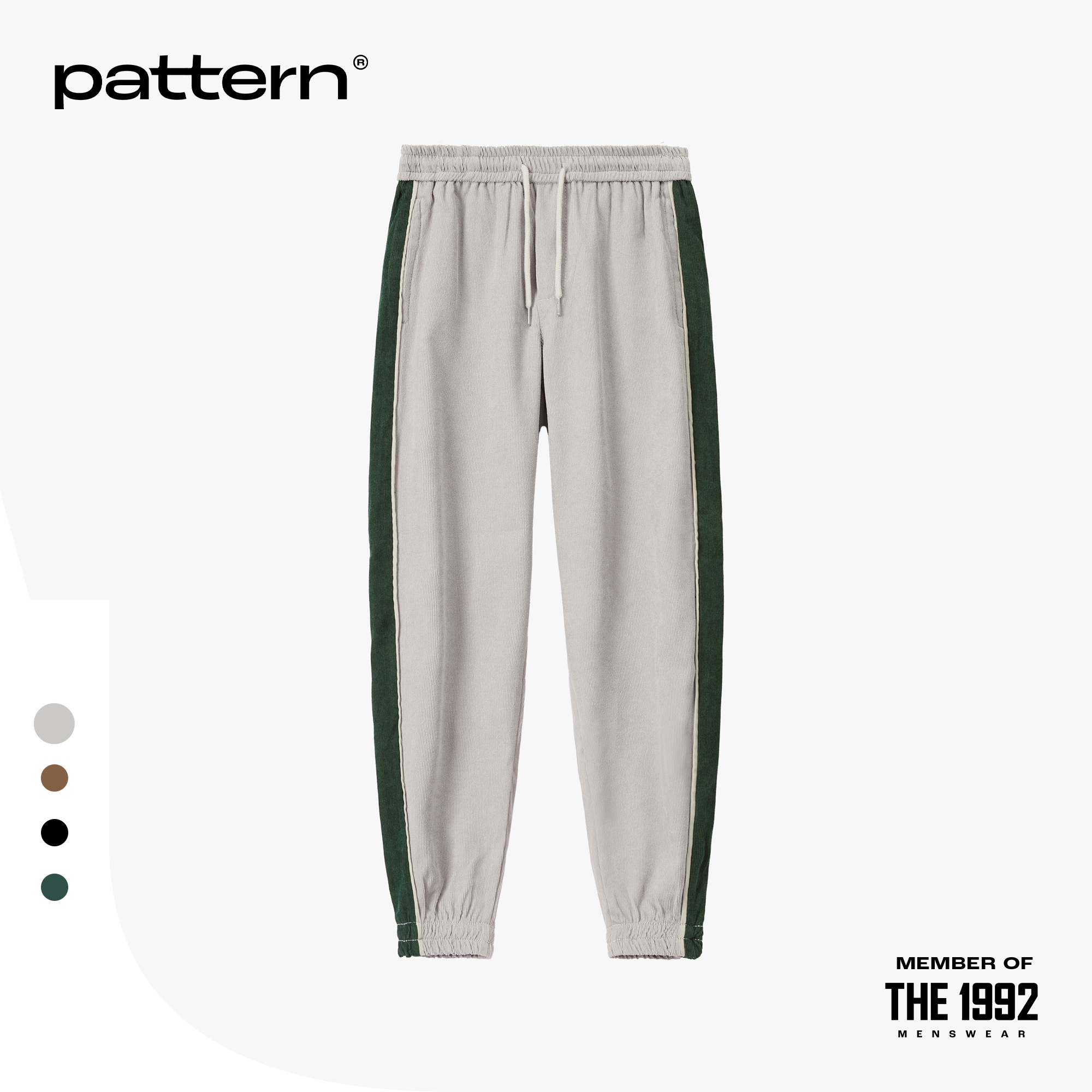 Quần Jogger nhung tăm phối sọc PATTERN PQ014