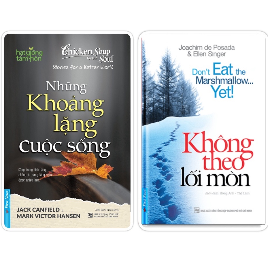 Combo Những khoảng lặng cuộc sống + Không theo lối mòn - FirstNews