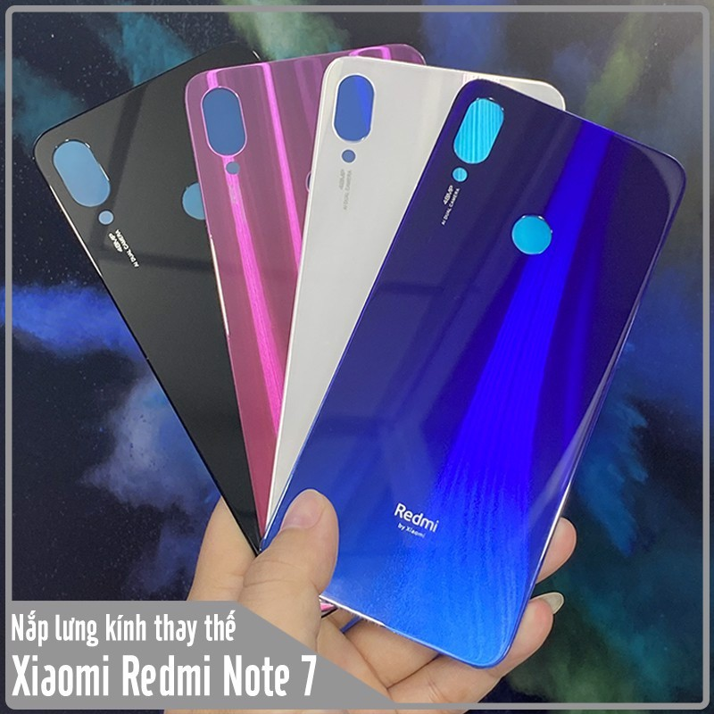 Nắp lưng kính Xiaomi Redmi 7 đủ màu