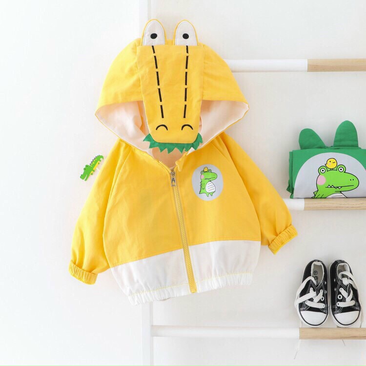 ÁO GIÓ KHỦNG LONG 2 LỚP CHO BÉ