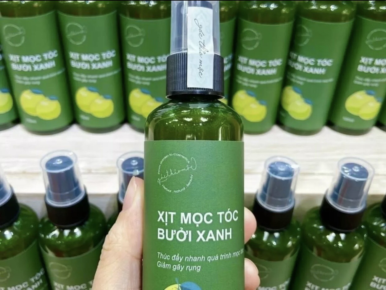 xịt mọc tóc bưởi xanh 100ml