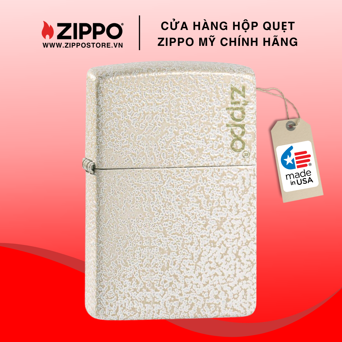 Bật Lửa Zippo Mercury Glass Zippo Logo 49181ZL