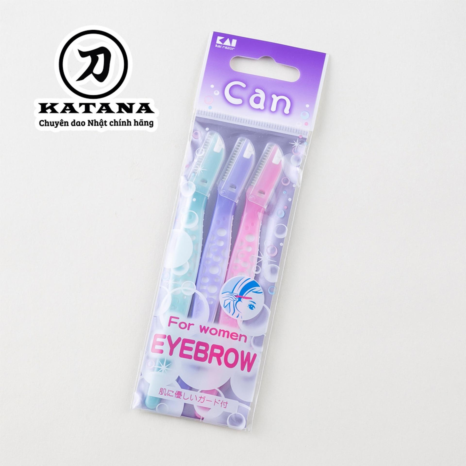 Dao cạo lông mày Nhật Bản Can Eyebrow - Bộ 3 chiếc